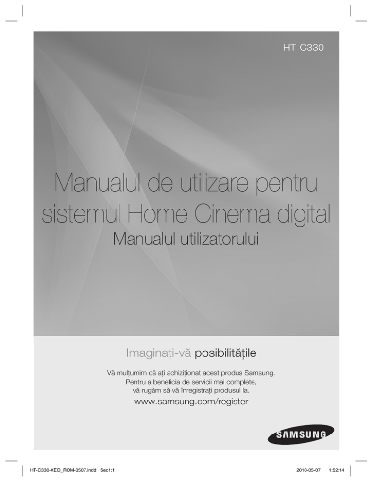 Samsung HT-C330 User manual Samsung HT-C330 User manual