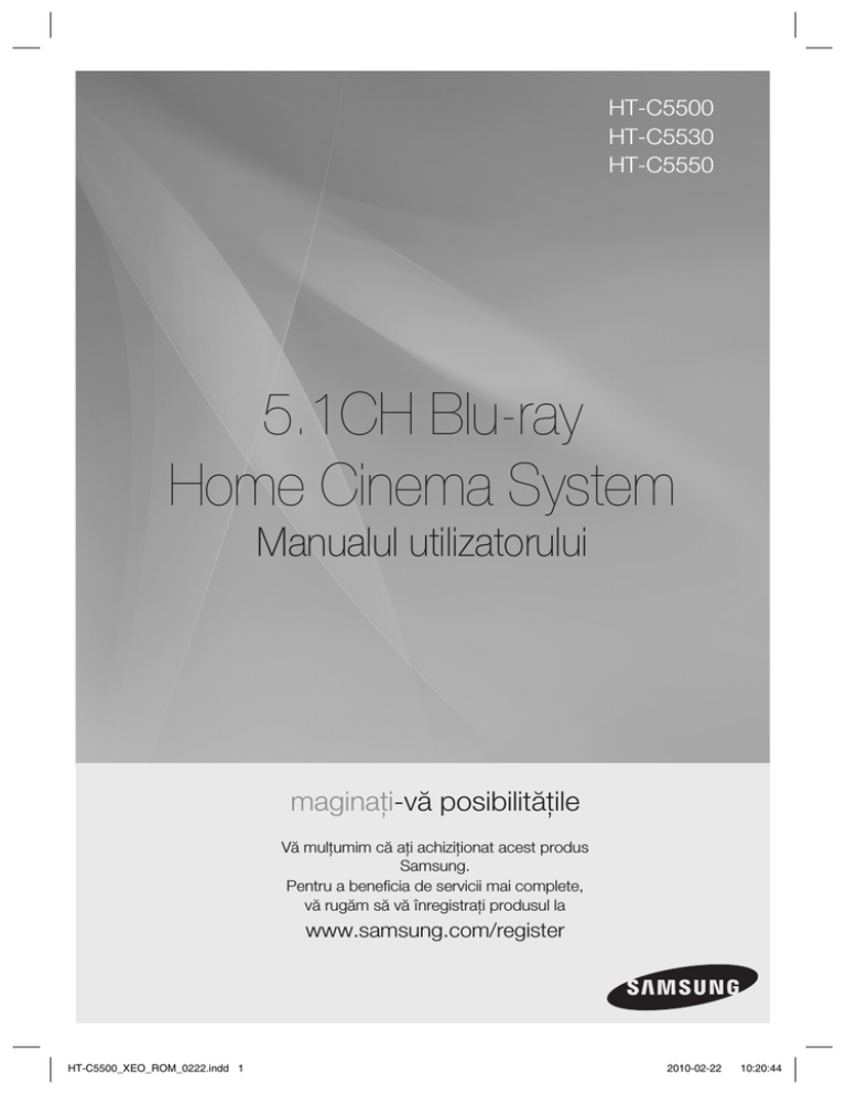 Samsung HT-C5550, HT-C5500 User manual Samsung HT-C5550, HT-C5500 User manual
