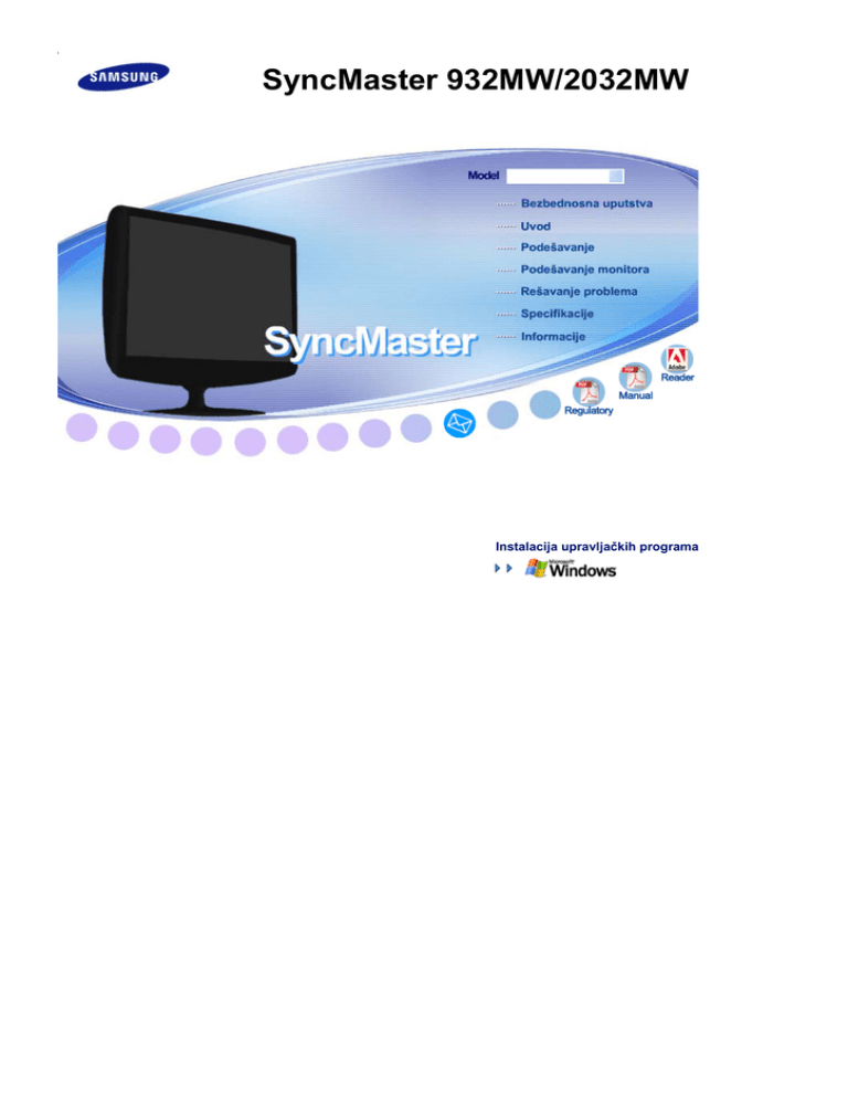 Samsung 932MW, 2032MW User's manual Samsung 932MW, 2032MW User's manual