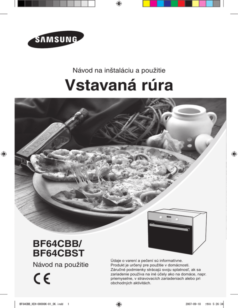 Samsung BF64CBST User guide Samsung BF64CBST User guide