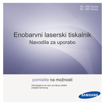 Samsung ML-1860 Uporabniški priročnik | Manualzz Samsung ML-1860 Uporabniški priročnik | Manualzz