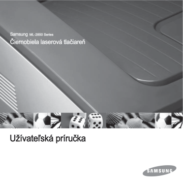Samsung ML-2851NDR Uporabniški priročnik | Manualzz Samsung ML-2851NDR Uporabniški priročnik | Manualzz