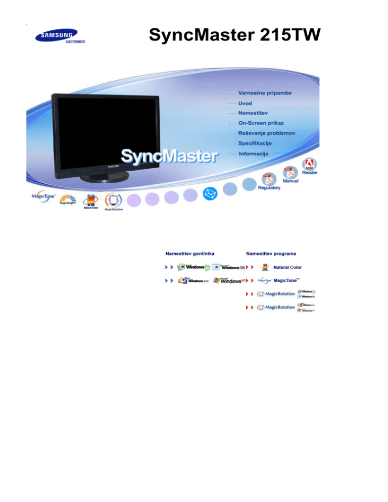 Samsung 215TW User manual Samsung 215TW User manual
