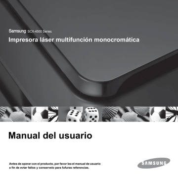 Samsung SCX-4500 Manual de Usuario | Manualzz Samsung SCX-4500 Manual de Usuario | Manualzz