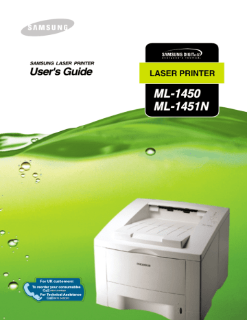 Samsung ML-1450 User's manual Samsung ML-1450 User's manual