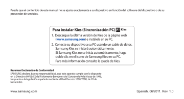 Samsung GT-S5830 Manual de usuario | Manualzz Samsung GT-S5830 Manual de usuario | Manualzz