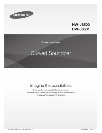 Samsung HW-J8501 User's manual Samsung HW-J8501 User's manual