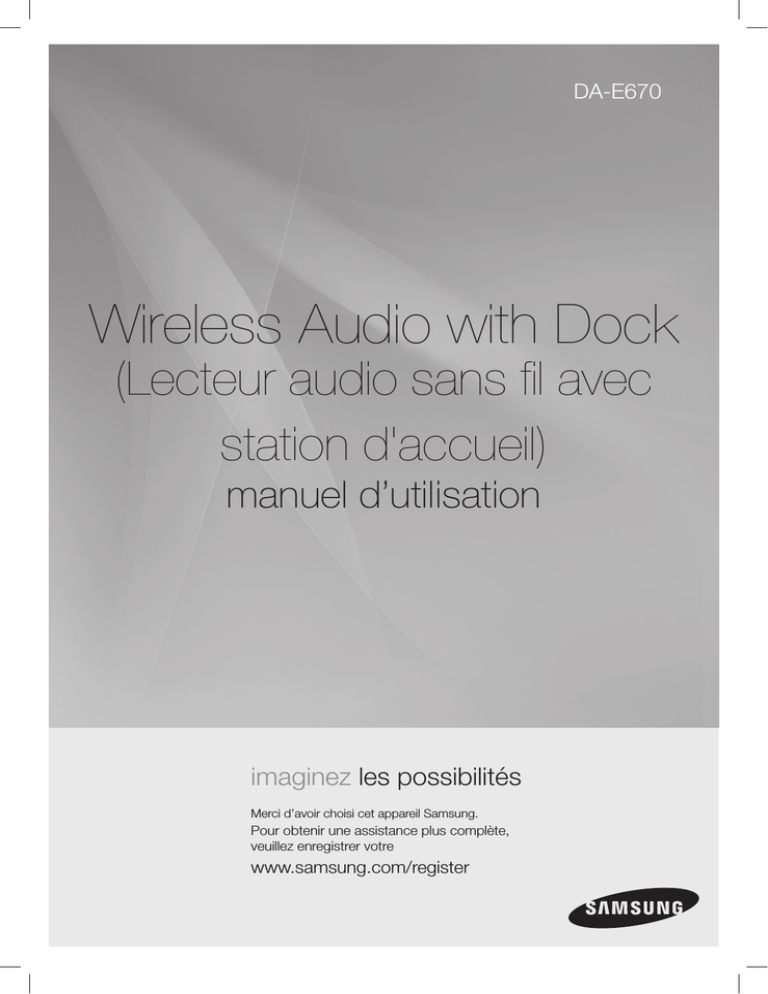 Samsung DA-E670 User manual Samsung DA-E670 User manual