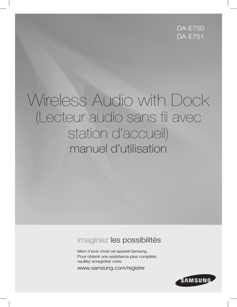 Samsung DA-E751, DA-E750 User manual Samsung DA-E751, DA-E750 User manual