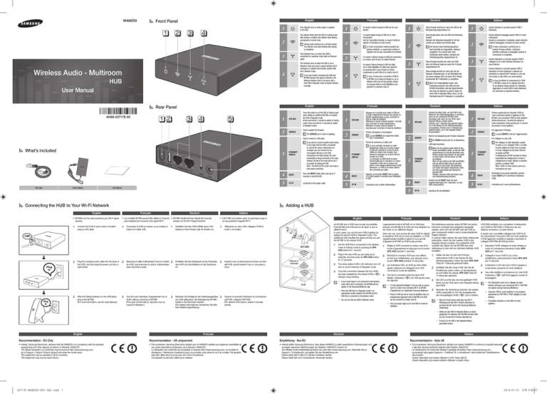Samsung WAM250 User manual Samsung WAM250 User manual