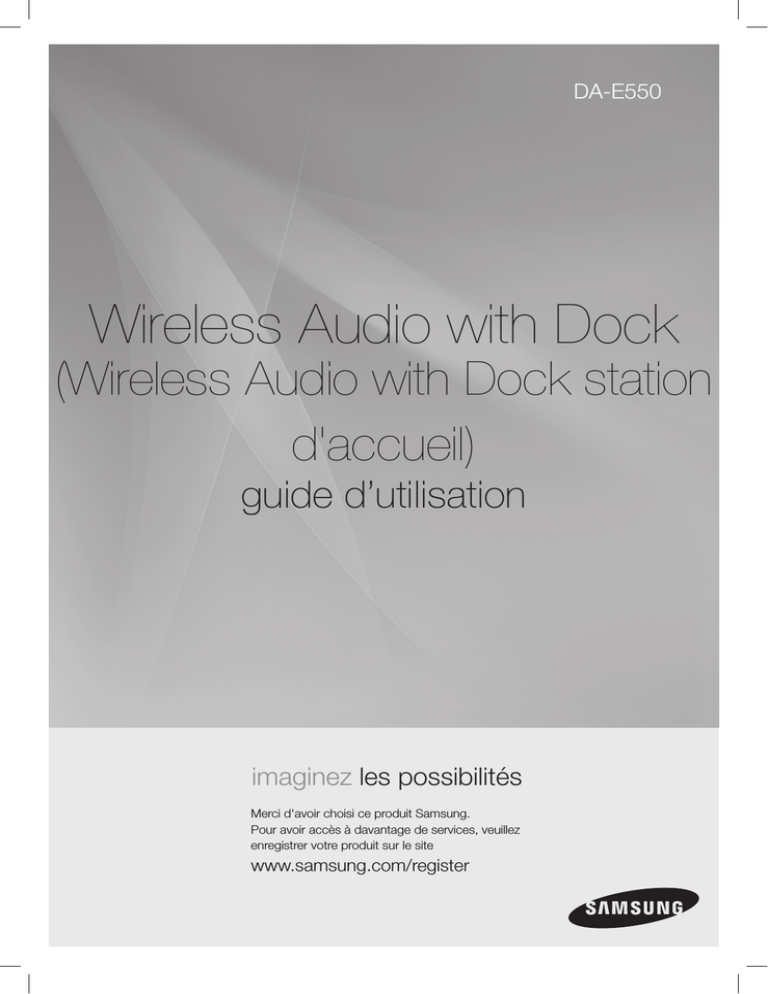 Samsung DA-E550 User manual Samsung DA-E550 User manual
