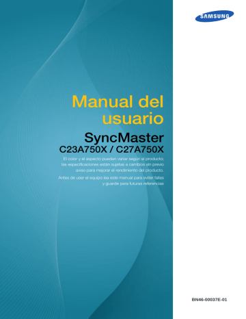 Samsung C23A750X Manual de usuario | Manualzz