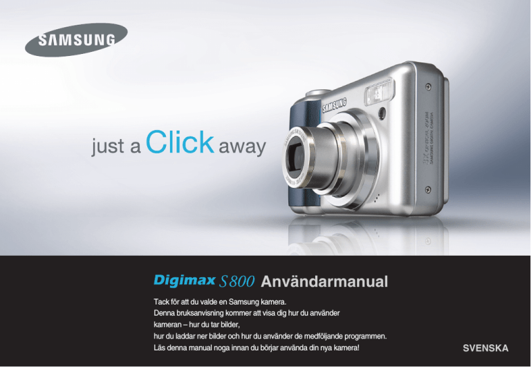 Samsung Digimax S800 User's guide Samsung Digimax S800 User's guide