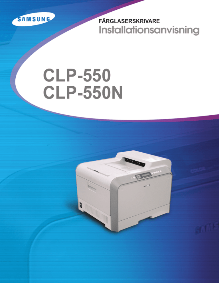 Samsung CLP-550 Owner's manual Samsung CLP-550 Owner's manual