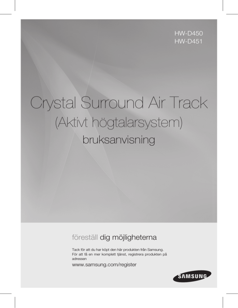Samsung HW-D450 Owner's manual Samsung HW-D450 Owner's manual