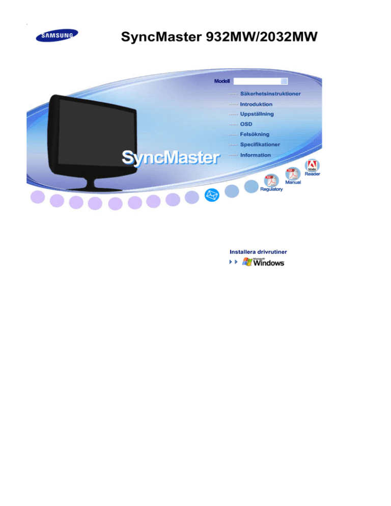 Samsung 2032MW Owner's manual Samsung 2032MW Owner's manual