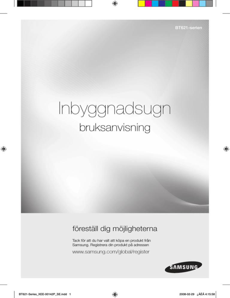 Samsung BT621FSBST, BQ621DUM Owner's manual Samsung BT621FSBST, BQ621DUM Owner's manual