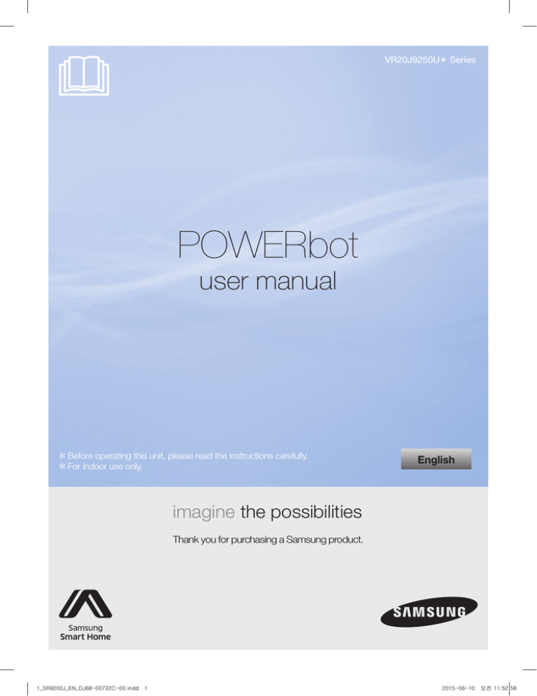 Samsung SR20J9259U User manual Samsung SR20J9259U User manual
