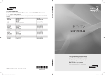 Samsung UN40C7000WM User's manual Samsung UN40C7000WM User's manual