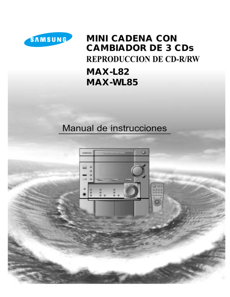 Samsung MAX-L82, MAX-WL85 User manual Samsung MAX-L82, MAX-WL85 User manual