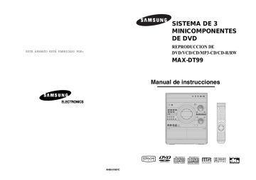Samsung MAX-DT99 Manual de usuario | Manualzz