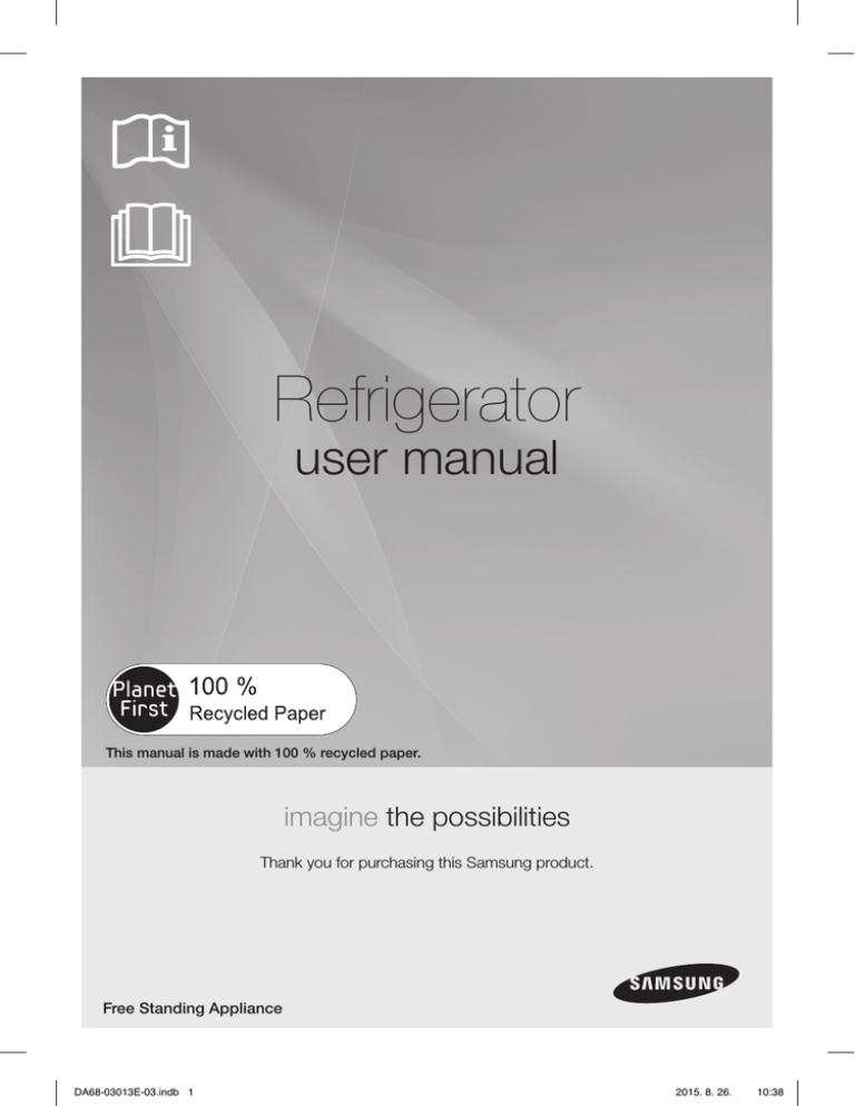 Samsung RF34H9950S4 User manual Samsung RF34H9950S4 User manual