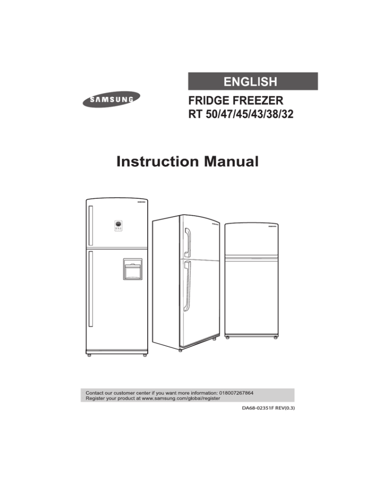 Samsung RT38CHSW, RT45VNSW, RT45VNPP User manual Samsung RT38CHSW, RT45VNSW, RT45VNPP User manual