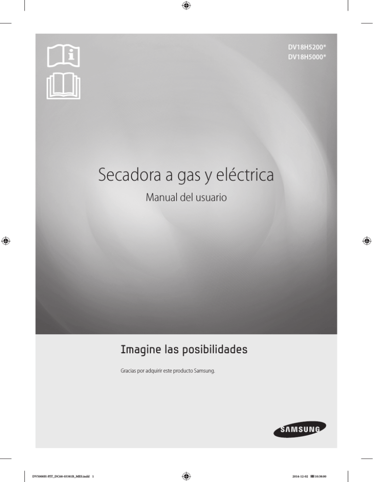Samsung DV18H5000GW/AP, DV20H5600GP/AP User's manual Samsung DV18H5000GW/AP, DV20H5600GP/AP User's manual