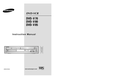 Samsung DVD-V70 Instruction manual | Manualzz