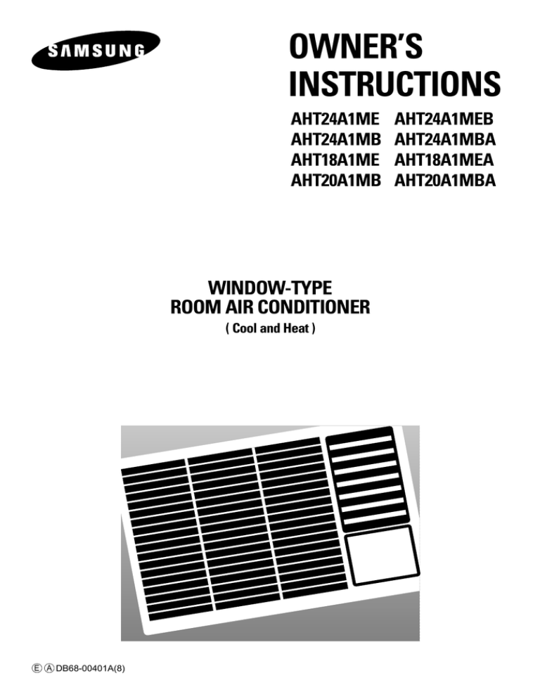 Samsung AHT18A1MEA, AHT24A1MEB User manual Samsung AHT18A1MEA, AHT24A1MEB User manual