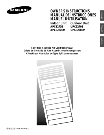 Samsung APC3270E, APC3270EM, APC3272E User manual Samsung APC3270E, APC3270EM, APC3272E User manual