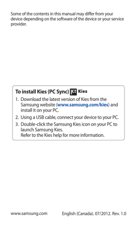 Samsung YP-GI1CW User Manual | Manualzz