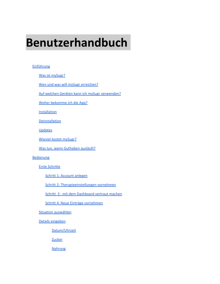 Benutzerhandbuch Benutzerhandbuch
