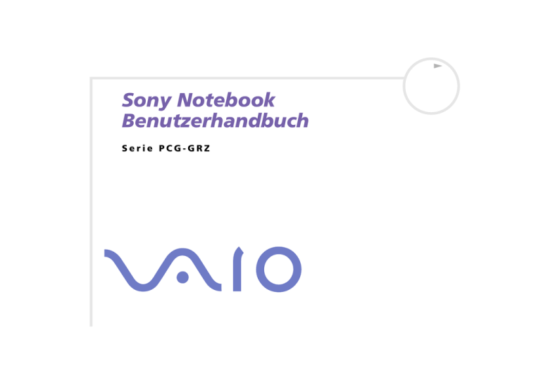 Sony Notebook Benutzerhandbuch Sony Notebook Benutzerhandbuch