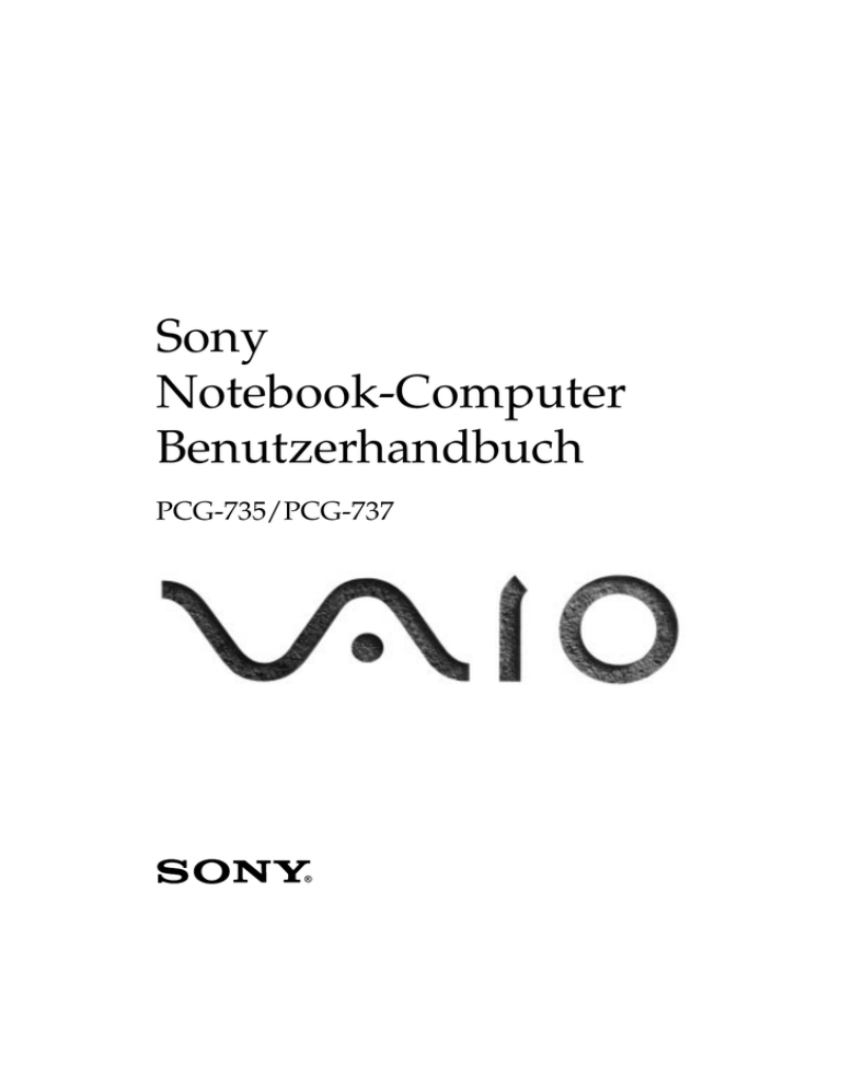 PCG-737 - Sony Europe PCG-737 - Sony Europe