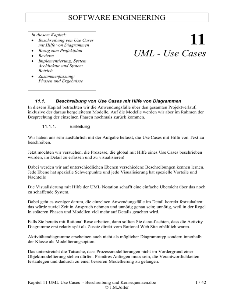 11 UML - Use Cases - Joller-Voss 11 UML - Use Cases - Joller-Voss