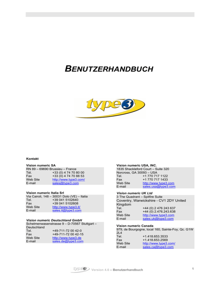 BENUTZERHANDBUCH BENUTZERHANDBUCH