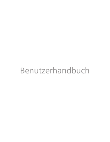 Benutzerhandbuch Benutzerhandbuch