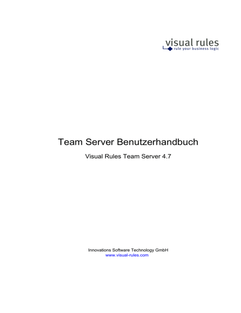 Team Server Benutzerhandbuch Team Server Benutzerhandbuch