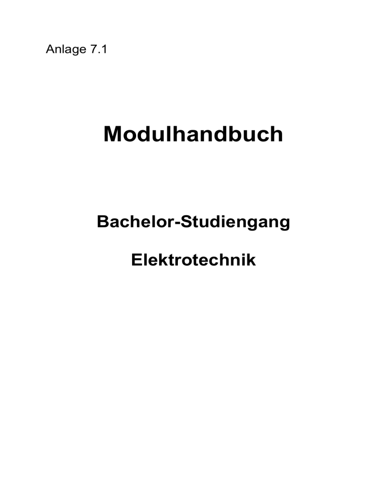 Modulhandbuch Modulhandbuch