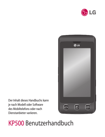 LG KP500 Bedienungsanleitung | Manualzz LG KP500 Bedienungsanleitung | Manualzz