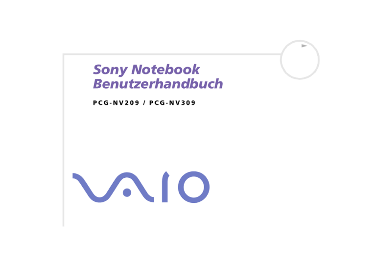 Sony Notebook Benutzerhandbuch Sony Notebook Benutzerhandbuch
