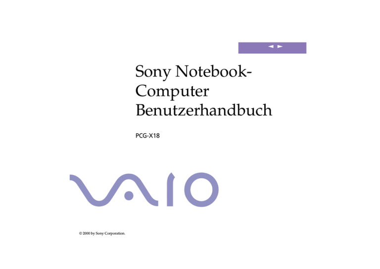 PCG-X18 - Sony Europe PCG-X18 - Sony Europe