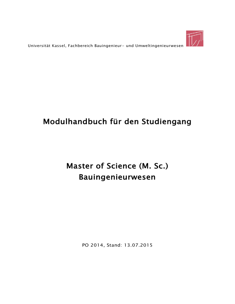 Formblatt Modulhandbuch Formblatt Modulhandbuch