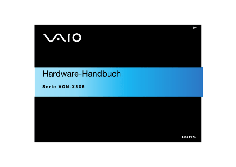 Sony VGN-X505VP Owner's manual Sony VGN-X505VP Owner's manual