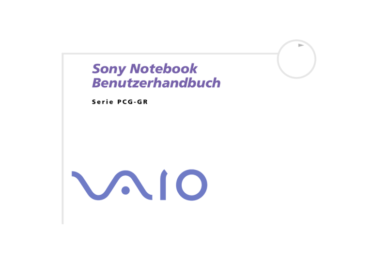 Sony Notebook Benutzerhandbuch Sony Notebook Benutzerhandbuch