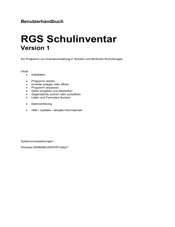 RGS Schulinventar | Manualzz RGS Schulinventar | Manualzz