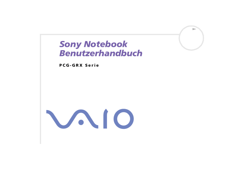 Sony Notebook Benutzerhandbuch Sony Notebook Benutzerhandbuch
