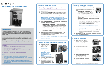 2000i™ Setup and Installation Guide 2 | Manualzz 2000i™ Setup and Installation Guide 2 | Manualzz