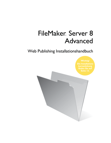 Web Publishing Installationshandbuch Web Publishing Installationshandbuch